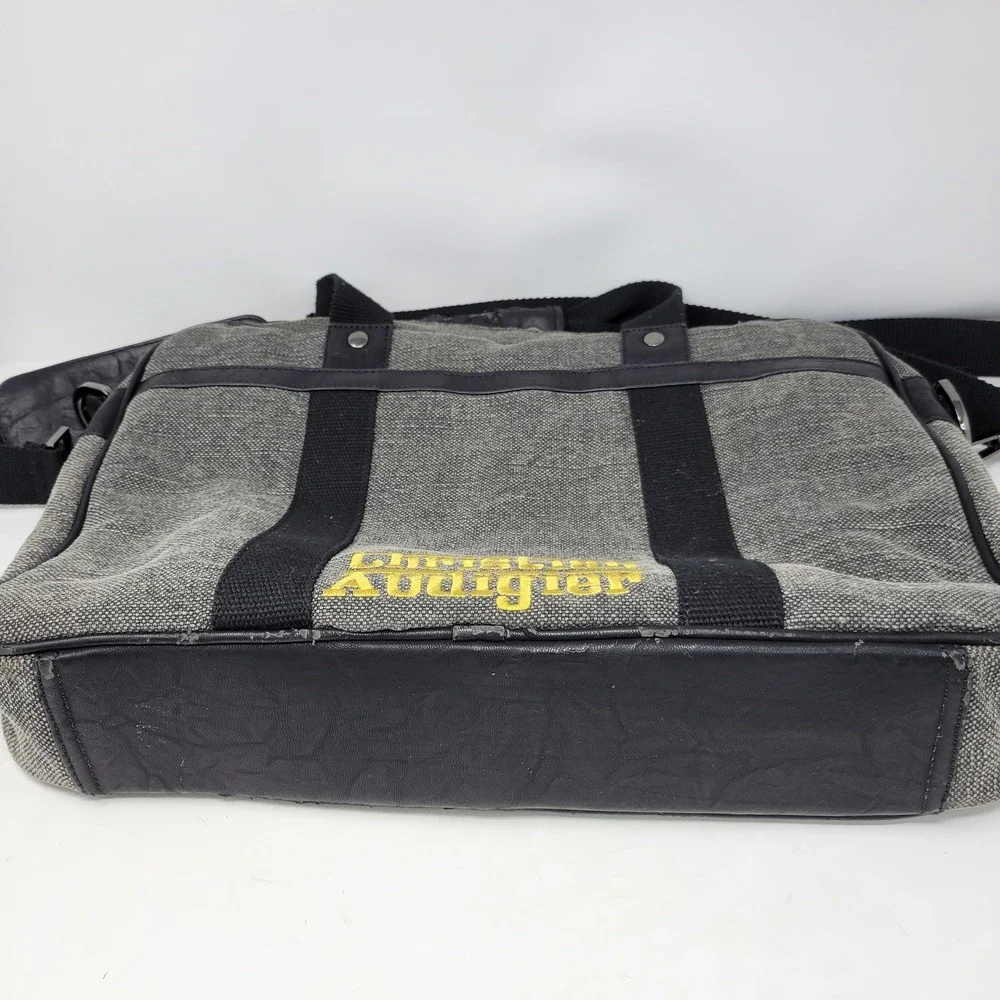 Christian Audigier City of Angels Laptop Bag Skulls Panther Gray‎ Y2K Briefcase